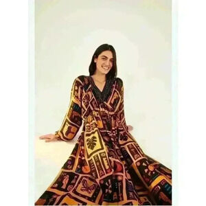 TROPICAL ICONS MIDI DRESS